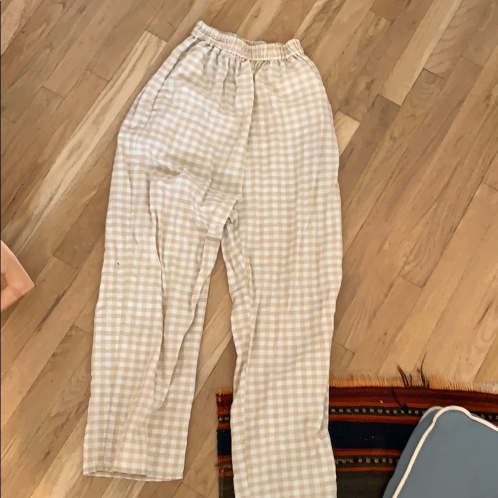 Monica Cordera checked maxi pants